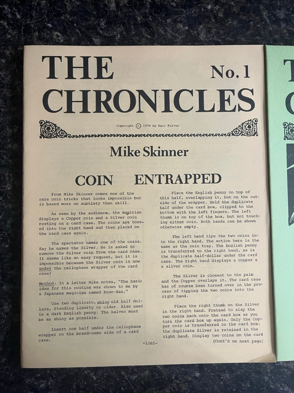 The Chronicles Magazine Complete File ( 36 Issues) - Karl Fulves (Set #2)