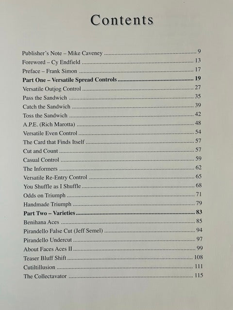 Versatile Card Magic Revisited - Frank Simon