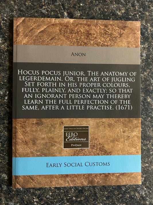 Hocus Pocus Junior - Anon (Reprint)