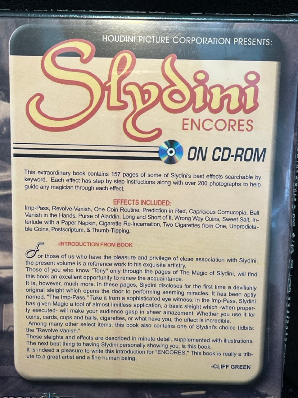 Slydini Encores CD-ROM