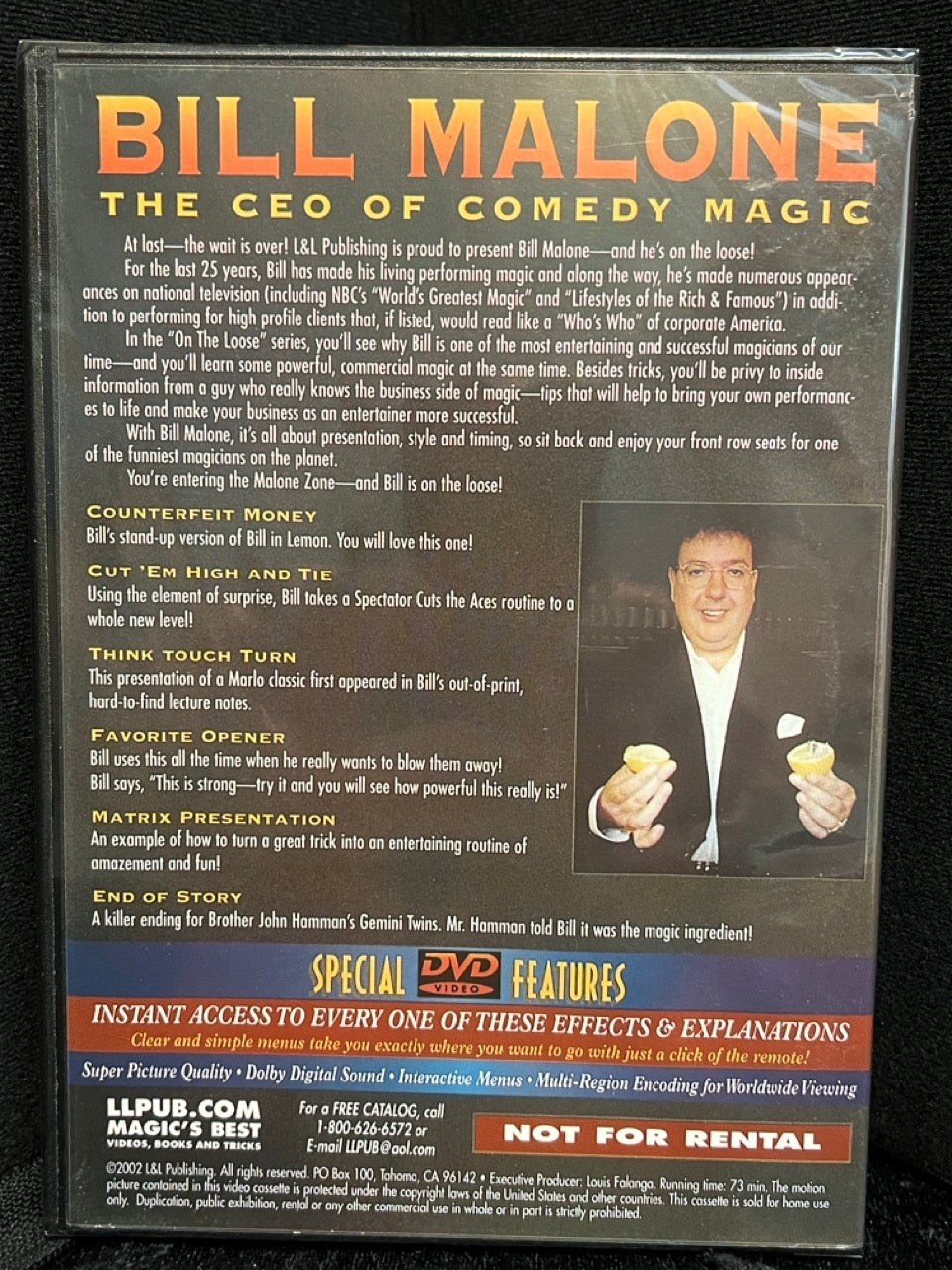 Bill Malone: On The Loose, Vols.1-4 - DVD Set