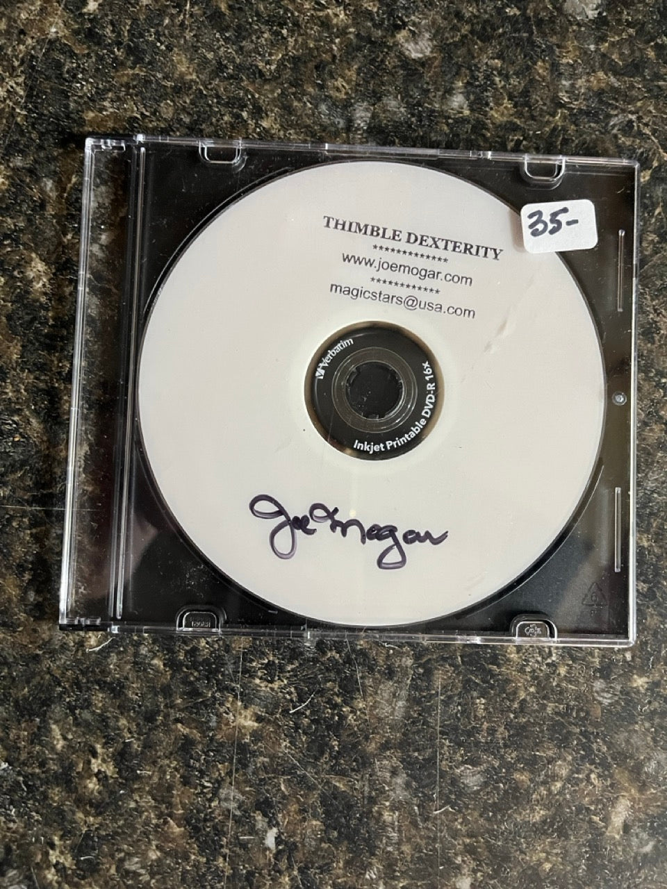 Thimble Dexterity - Joe Mogar (DVD) SIGNED