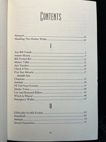 The Himber Wallet Book - Harry Lorayne (USED copy)