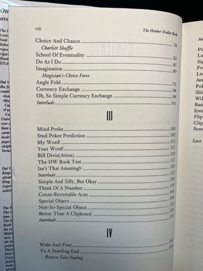The Himber Wallet Book - Harry Lorayne (USED copy)