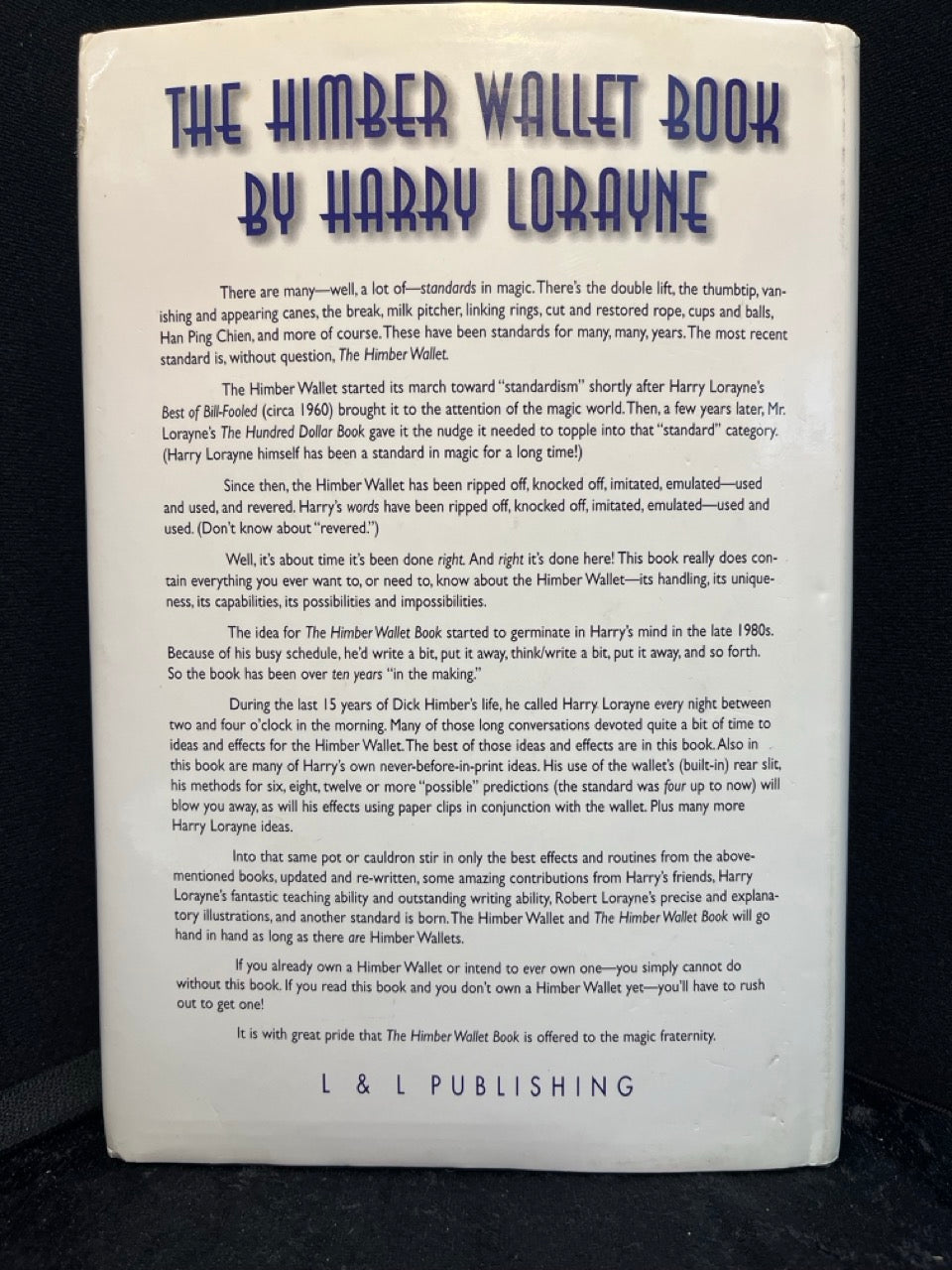 The Himber Wallet Book - Harry Lorayne (USED copy)