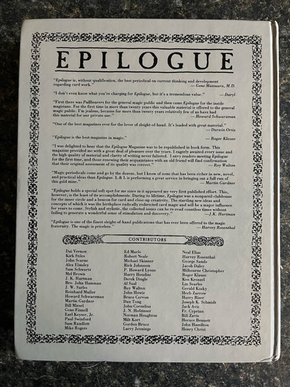 Epilogue - Karl Fulves (Copy #2)