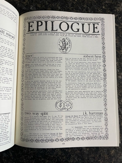 Epilogue - Karl Fulves (Copy #2)