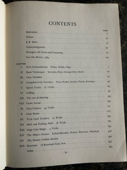 Modern Coin Magic - J.B. Bobo - (HC, 1st ed.)