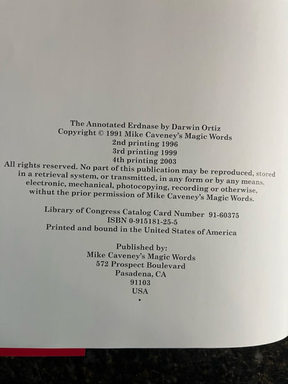 The Annotated Erdnase - Darwin Ortiz (4th Printing)