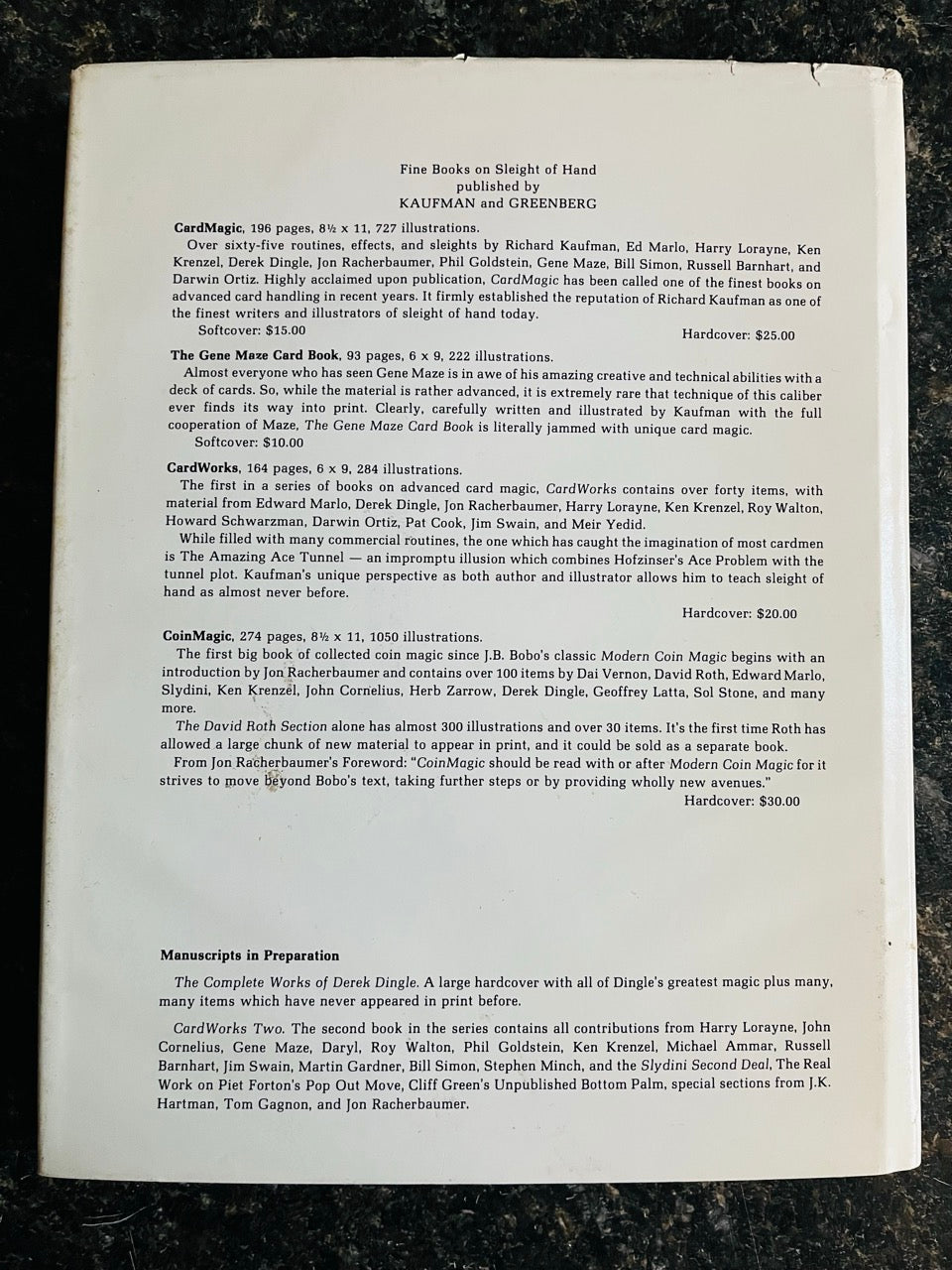 Coin Magic - Richard Kaufman - 1st Edition