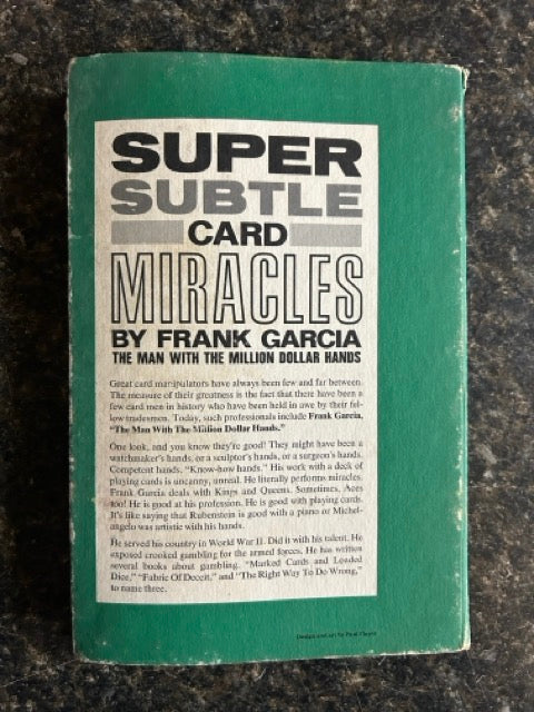 Super Subtle Card Miracles - Frank Garcia - (Wire Binding)