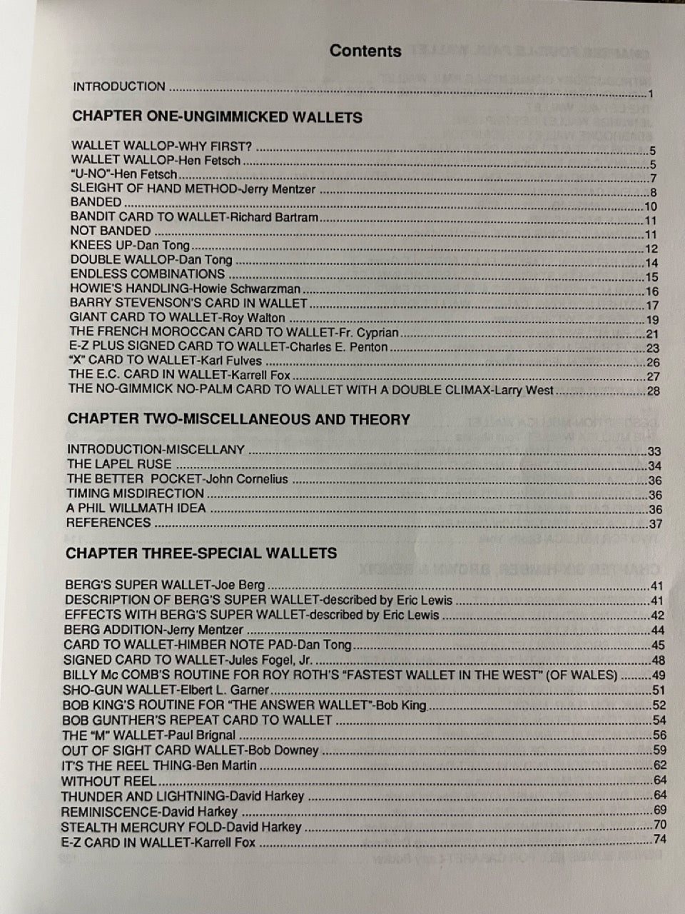 Card To Wallet: The Book - Jerry Mentzer