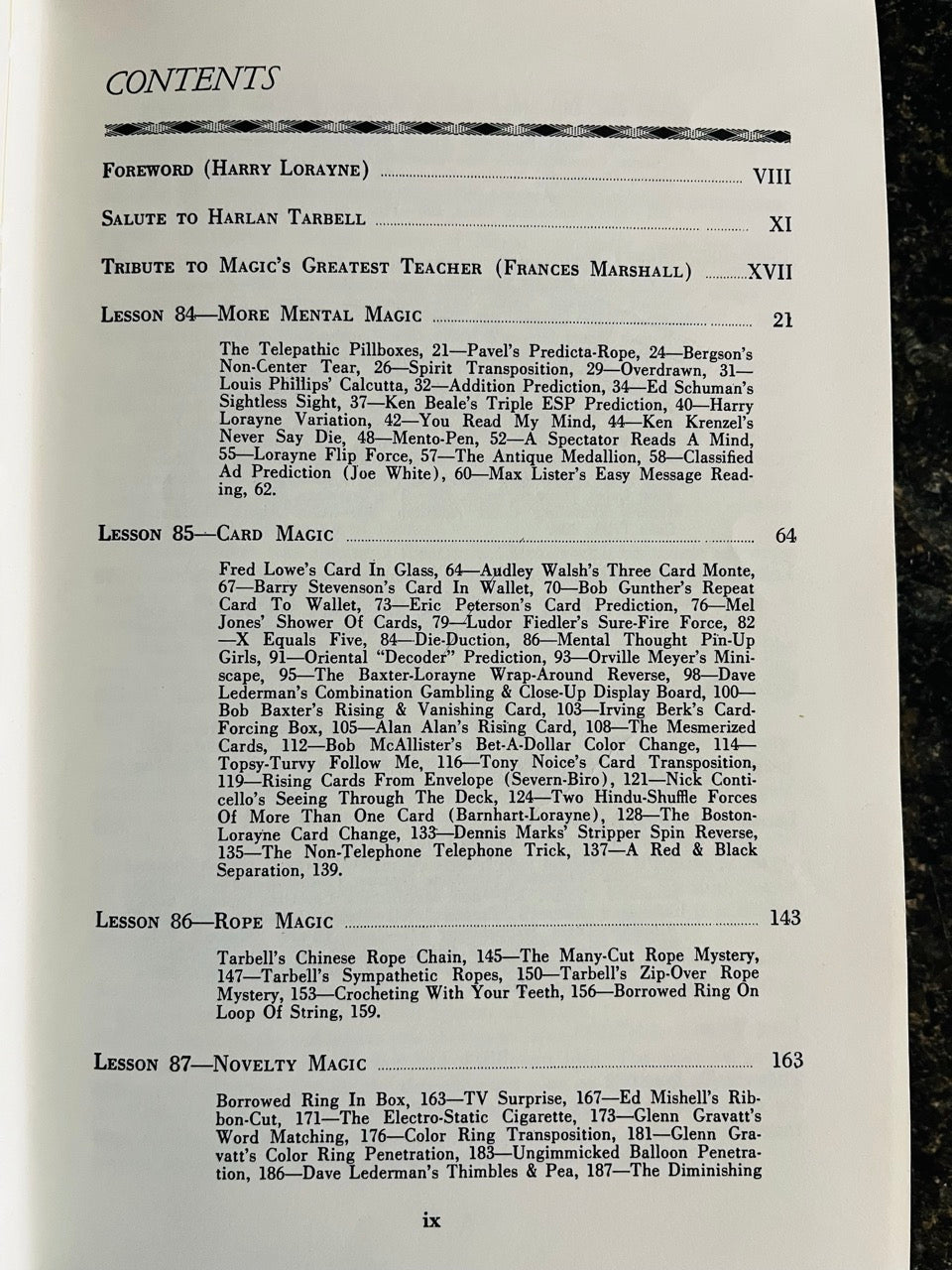 Tarbell Course in Magic Vol. 7 - Harlan Tarbell (USED)