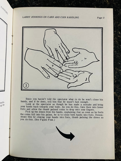 Larry Jennings on Card & Coin Handling - Larry Jennings (paperback)
