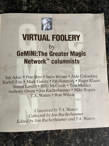 Virtual Foolery: GeMiNi Greater Network Columnists - Racherbaumer