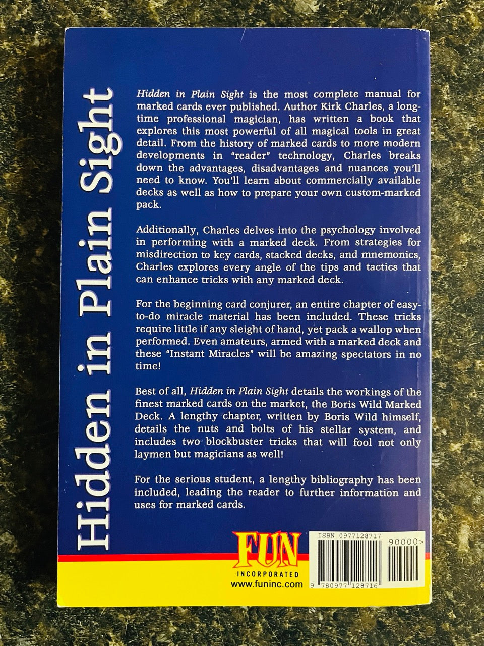 Hidden in Plain Sight: A Manual for Marked Cards - Kirk Charles & Boris Wild