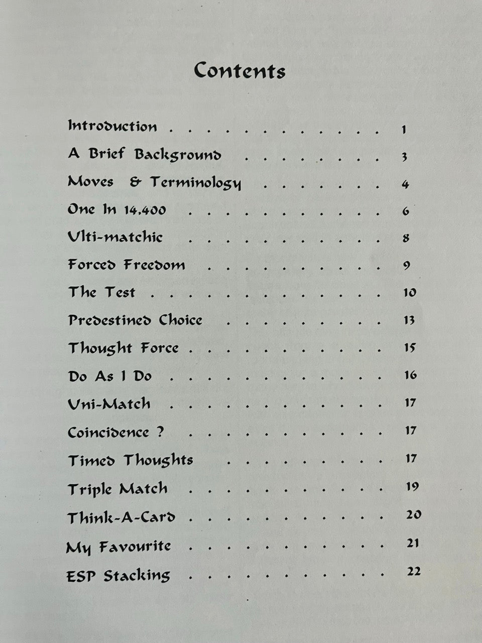 Magic with an ESP Deck - Sam Dalal (large format)