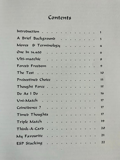 Magic with an ESP Deck - Sam Dalal (large format)