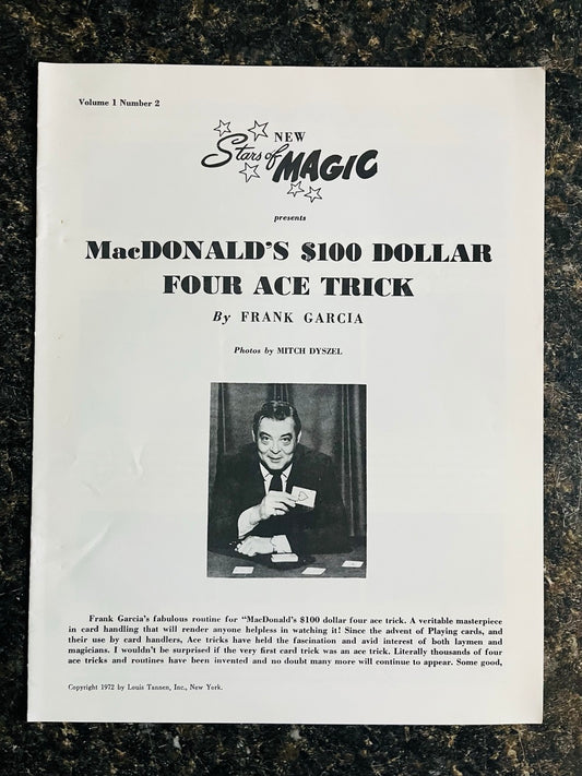 MacDonald's $100 Four Ace Trick - Frank Garcia (Instructions only)