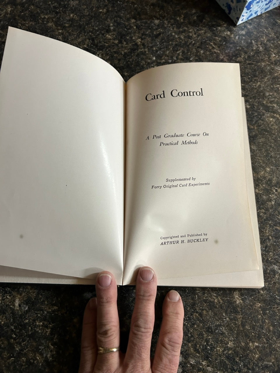 Card Control - Arthur Buckley (1st edition)