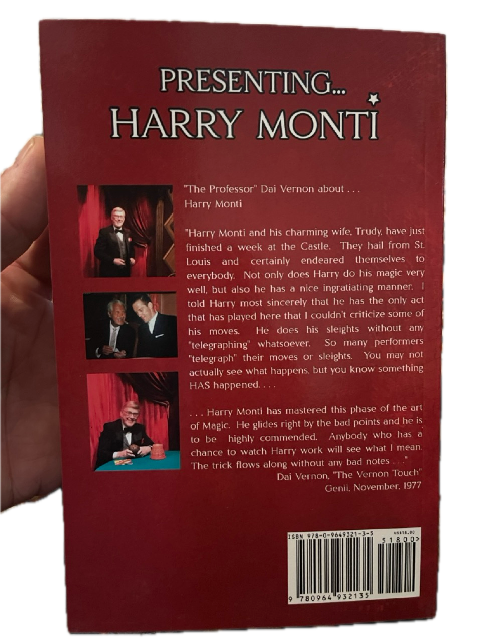 Presenting Harry Monti: Close-Up Miracles