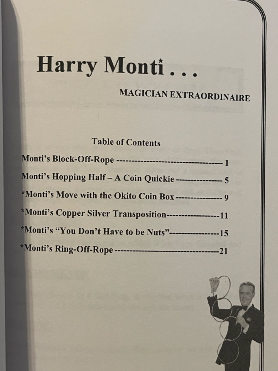 Presenting Harry Monti: Close-Up Miracles