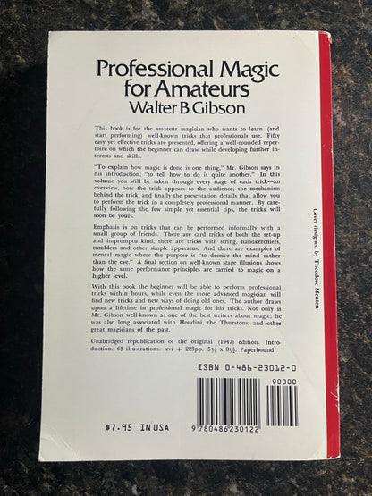 Professional Magic for Amateurs - Walter Gibson