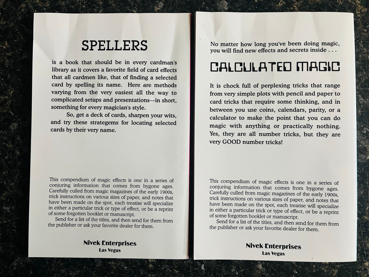 Spellers & Calculated Magic - Kevin Menard