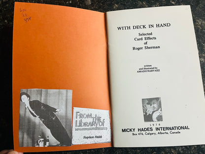 With Deck in Hand: Selected Card Effects of Roger Sherman - Amado Narvaez