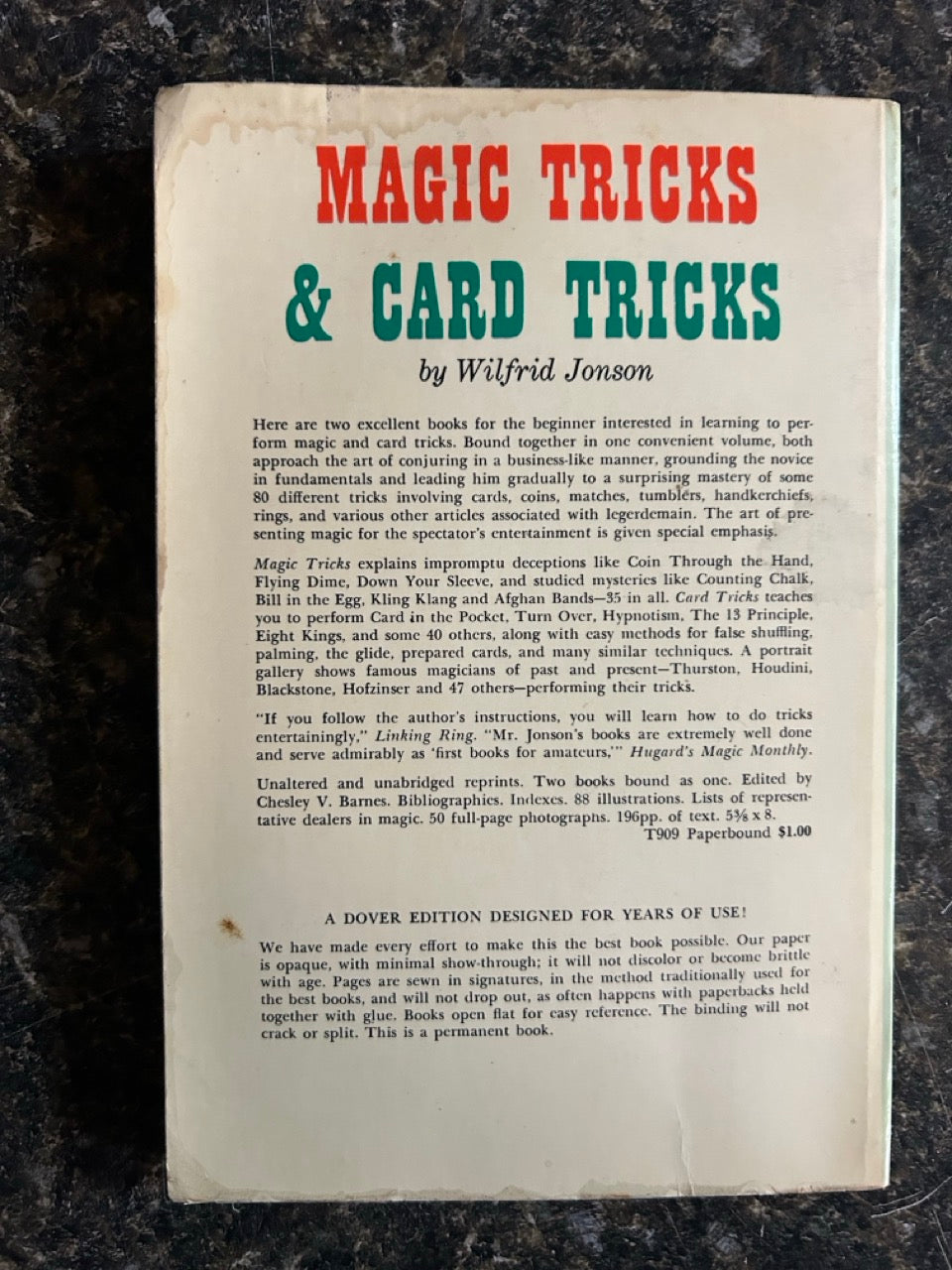 Magic Tricks & Card Tricks - Wilfrid Jonson