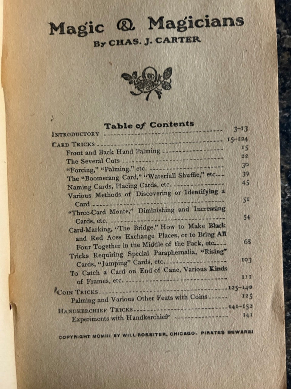 Carter's Magic & Magicians - Chas. J. Carter