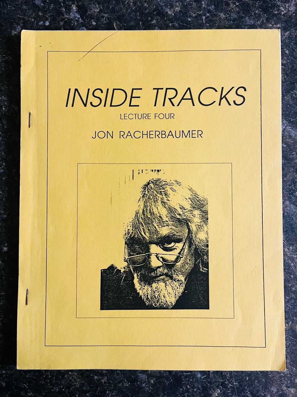 Inside Tracks Lecture #4 - Jon Racherbaumer