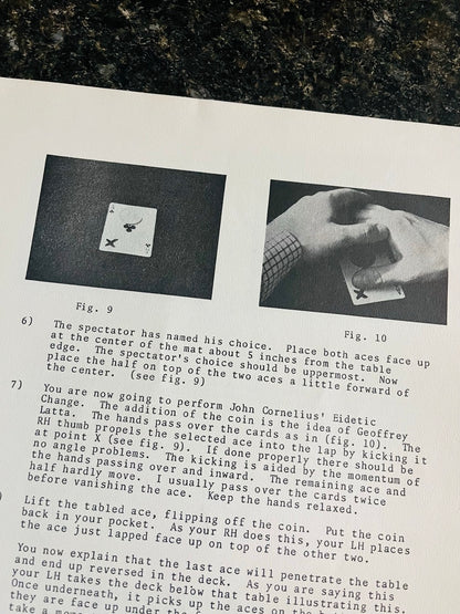 The Close-Up Magic Manuscript - John Henderson - SIGNED