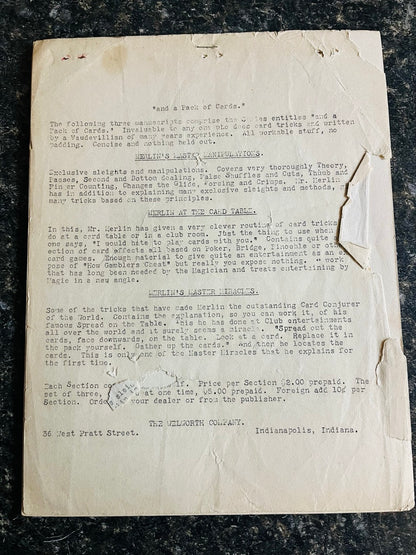 Merlin At The Card Table - Jack Merlin