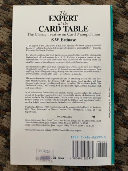 The Expert at the Card Table - S.W. Erdnase (Dover edition)