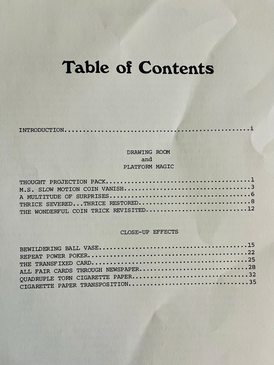 Michael Skinner's Intimate Magic