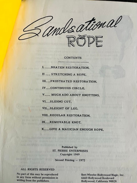 SANDsational Rope - George Sands
