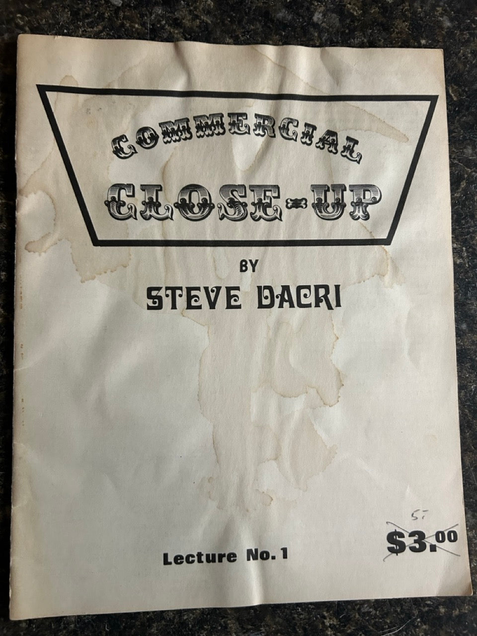 Commercial Close-Up - Steve Dacri