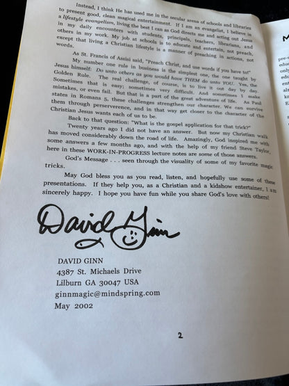 God's Message in My Magic - David Ginn