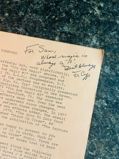 Father Cyprian presents "10" - SIGNED