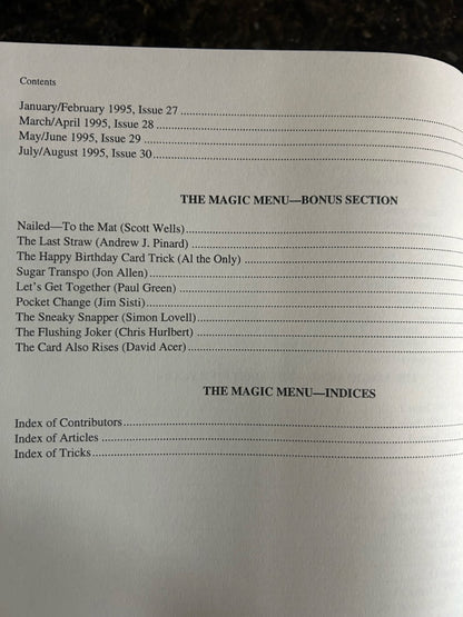 The Magic Menu (Years 1-5) - Jim Sisti