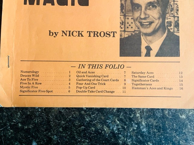 Impromptu Card Magic, Folio #2- Nick Trost