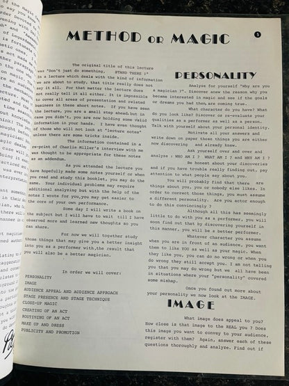 Methoid or Magic - Peter Pit - SIGNED