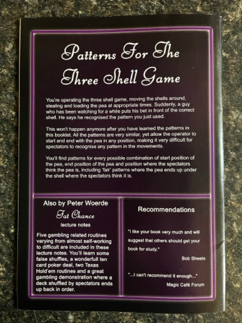 Patterns For The Three Shell Game - Peter Woerde