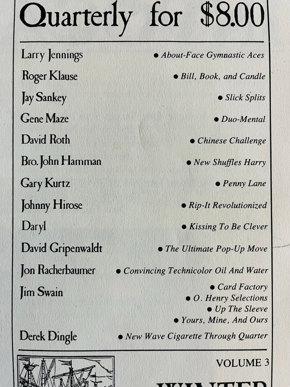 Richard's Almanac! - Winter 1985 Quarterly - Richard Kaufman