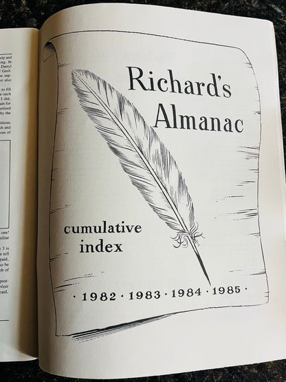 Richard's Almanac! - Winter 1985 Quarterly - Richard Kaufman