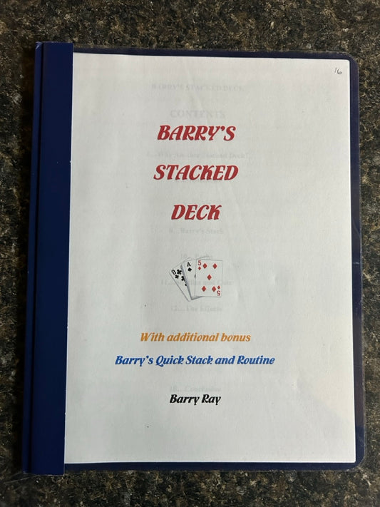 Barry's Stacked Deck - Barry Ray - SIGNED