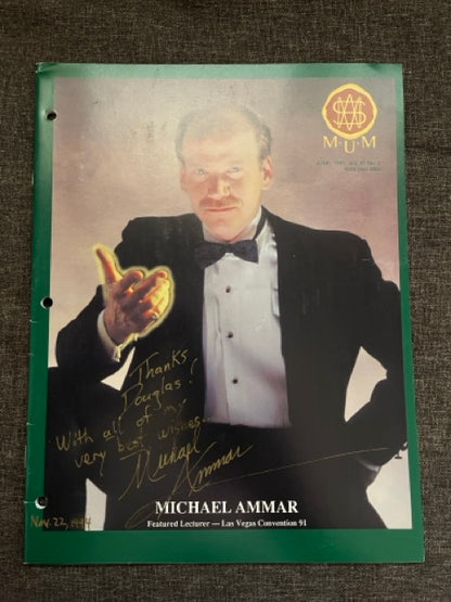 The Fourth World Lecture Tour Notes - Michael Ammar - SIGNED
