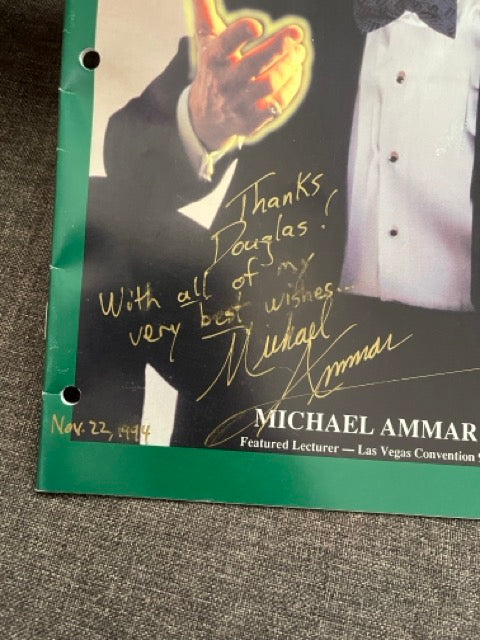 The Fourth World Lecture Tour Notes - Michael Ammar - SIGNED
