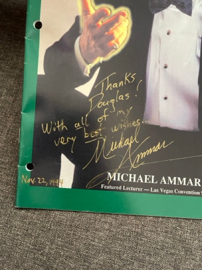 The Fourth World Lecture Tour Notes - Michael Ammar - SIGNED